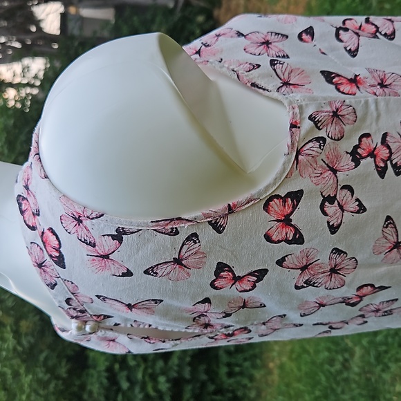 VGC Size 10 linen mix slip dress, light, cool, breezy perfect summer dress ☀️ - Picture 7 of 13